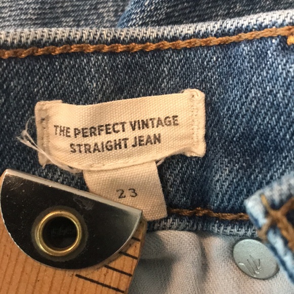 Madewell The Perfect Vintage Straight Jean, Size 23 - Picture 2 of 8
